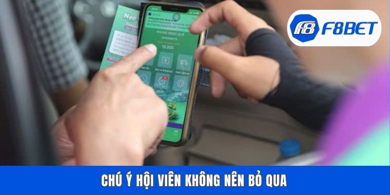 Chú ý hội viên không nên bỏ qua