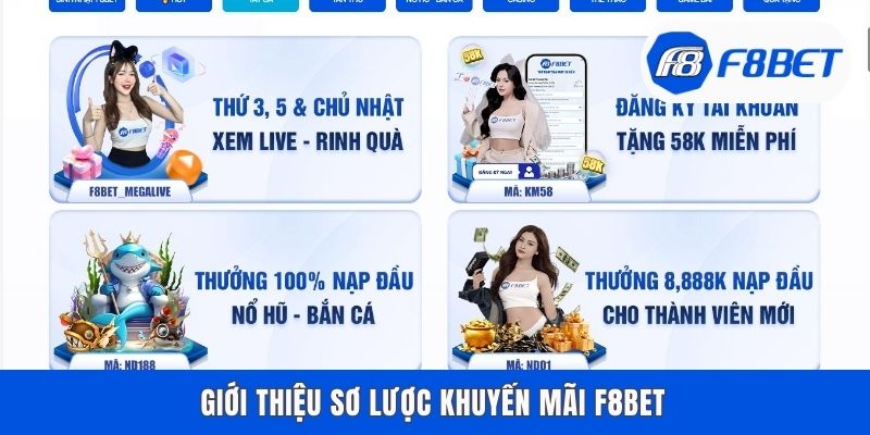 Giới thiệu sơ lược khuyến mãi F8Bet