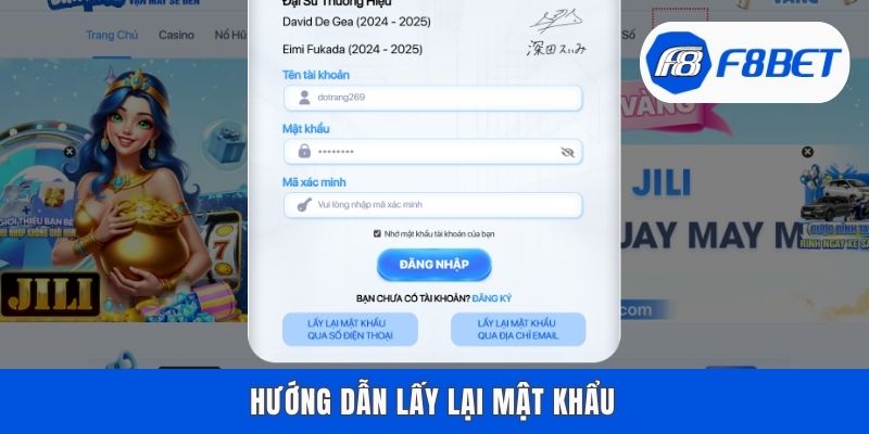 Hướng dẫn lấy lại mật khẩu