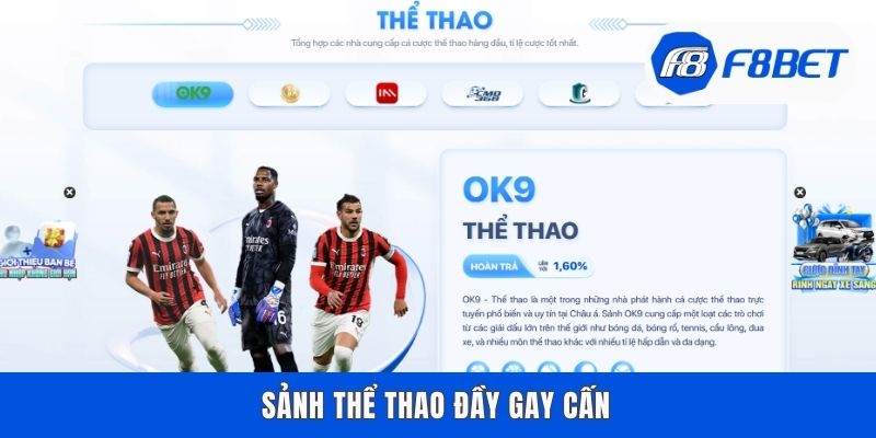 Sảnh thể thao đầy gay cấn